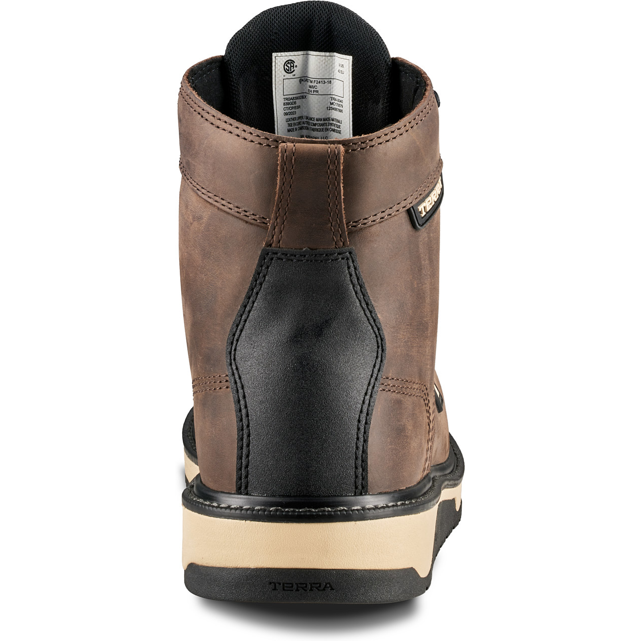 Terra Men's Ironstone 6" Composite Toe Waterproof Safety Work Boot- Brown- 839GDB - Overlook Boots