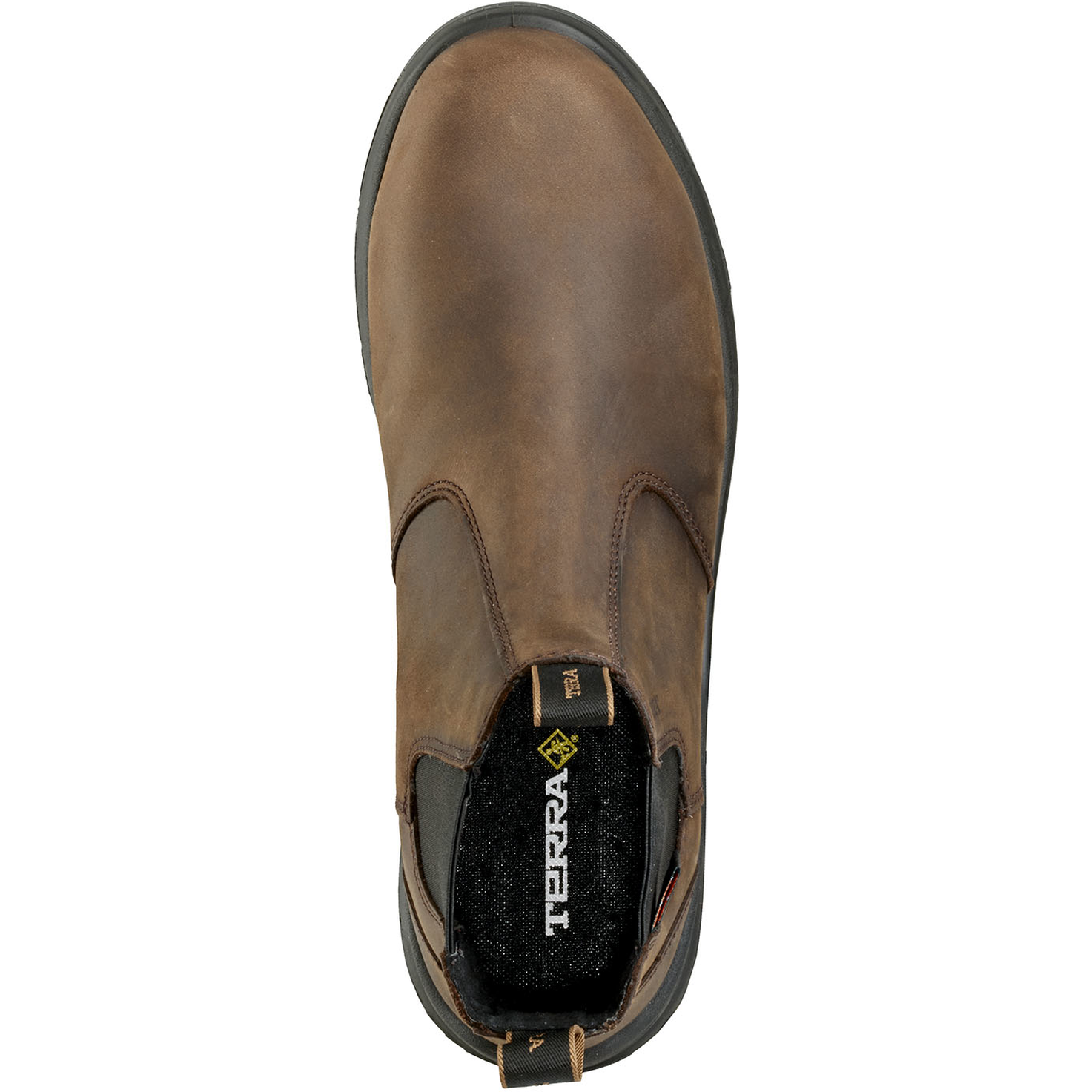 Terra Men's Murphy 6" Composite Toe Waterproof Pull On Safety Work Boot- Brown- R4NRDB - Overlook Boots