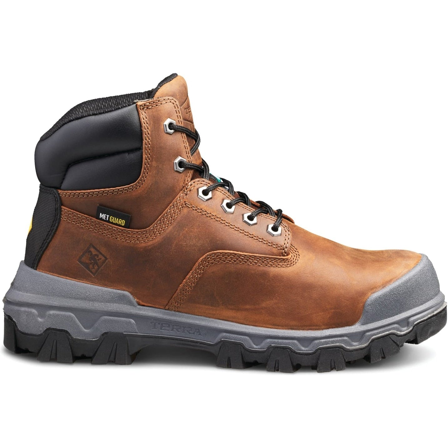 Terra Men's Sentry 2020 6" Composite Toe Waterproof Safety Work Boot -Brown- R4NWBN - Overlook Boots