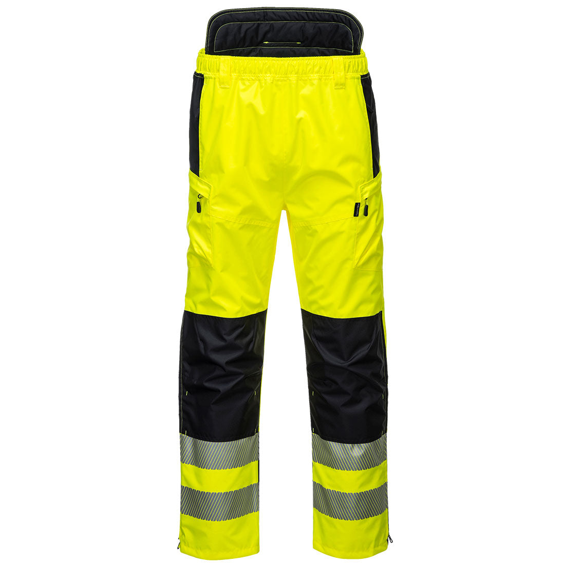 Portwest PW3 Hi-Vis Extreme Rain Pants - Yellow/Black - PW342 XS - Overlook Boots