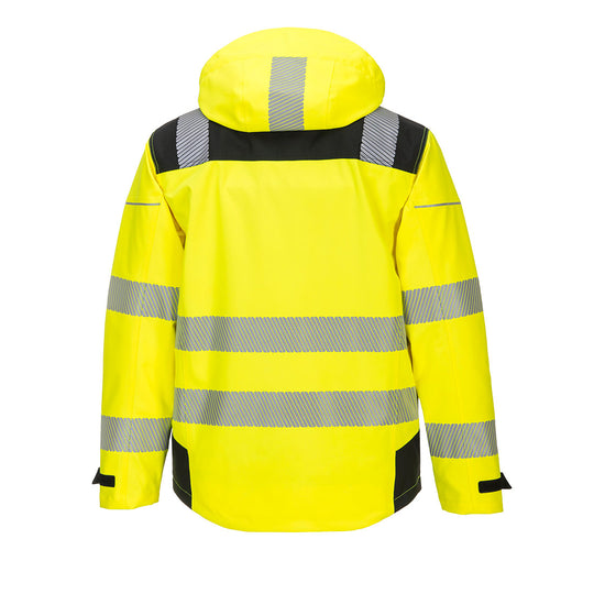 Portwest PW3 Hi-Vis Extreme Rain Jacket - Yellow/Black - PW360 - Overlook Boots