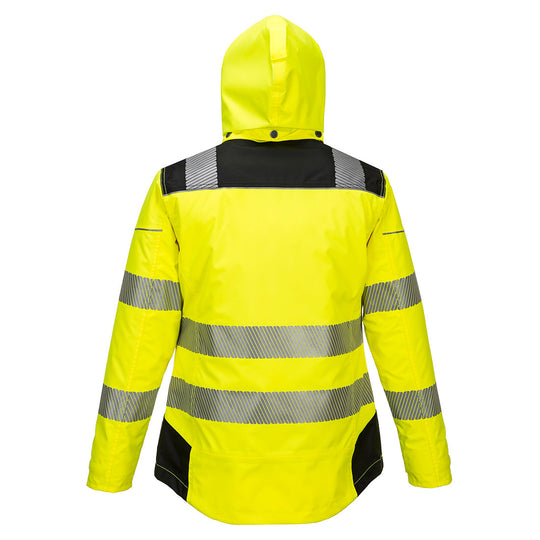 Portwest PW3 Hi-Vis Women's Winter Jacket - Yellow/Black - PW382 - Overlook Boots