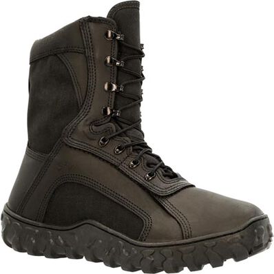Rocky Men's S2V 8" Soft Toe Waterproof 400G Ins USA Made Tactical Military Boot- RKC078 3.0 / Medium / Black - Overlook Boots