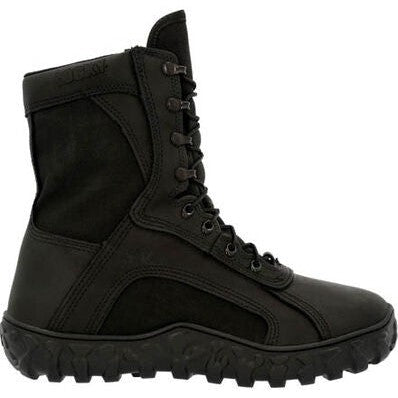 Ridge Men 6 Breathable Leather Non-Slip Tactical Military Work Black Ridge Men 6 Breathable Leather Non-Slip Tactical Military Work Black
