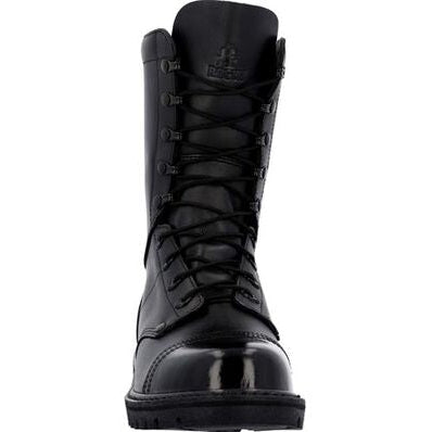 Rocky Women's Lace Up 10" Slip Resist Military Jump Boot -Black- RKC157  - Overlook Boots