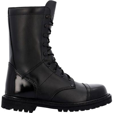 Rocky Women's Lace Up 10" Slip Resist Military Jump Boot -Black- RKC157 6 / Medium / Black - Overlook Boots