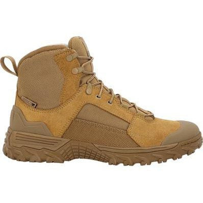 Rocky Men's Mountain Combat 6" Soft Toe Waterproof Military Boot - Brown - RKC178 - Overlook Boots