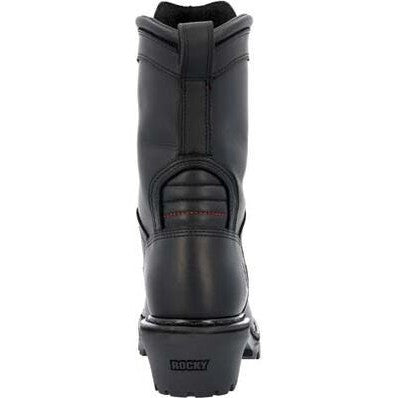 Rocky Men's Code Red HotShot 10" Soft Toe Logger Fire Boot - Black - RKD0119 - Overlook Boots