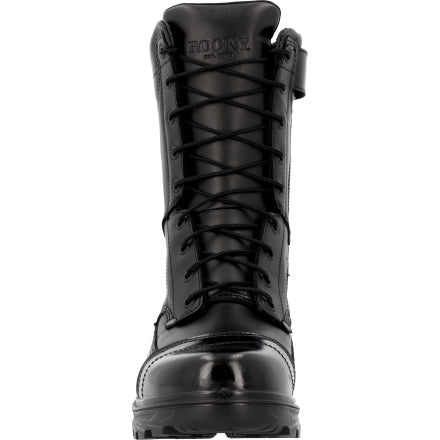 Rocky Men's Jump Boot 10" Side Zip Duty Boot - Black - RKD0150