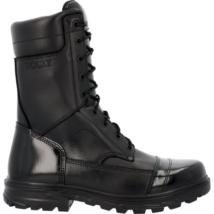 Rocky Men's Jump Boot 10" Side Zip Duty Boot - Black - RKD0150