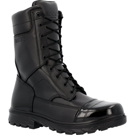 Rocky Men's Jump Boot 10" Side Zip Duty Boot - Black - RKD0150