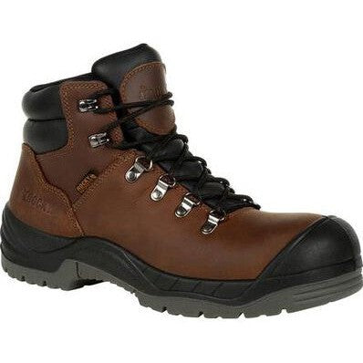 Rocky Women's Worksmart Composite Toe Waterproof Work Boot -Brown- RKK0265 6 / Medium / Brown - Overlook Boots