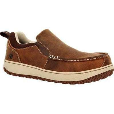 Rocky Men's Dry Strike Srx 3" Composite Toe Slip Resistant Work Shoe -Brown- RKK0464 8.0 / Medium / Brown - Overlook Boots