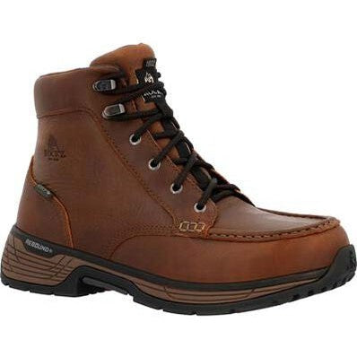 Rocky Men's Treadflex 6" Composite Toe Waterproof Work Boot -Crazy Horse- RKK0467 8.0 / Medium / Brown - Overlook Boots