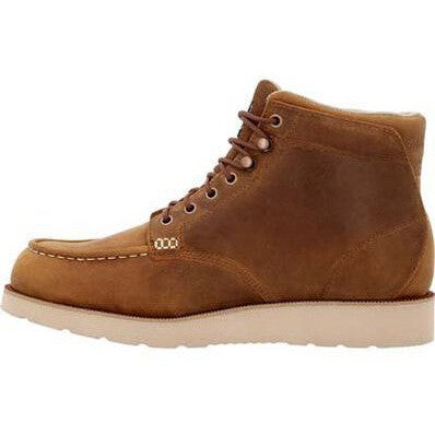 Rocky Men’s Monocrepe Wedge 6” Composite Toe Waterproof Work Boot – Crazy Horse (RKK0471) - Overlook Boots