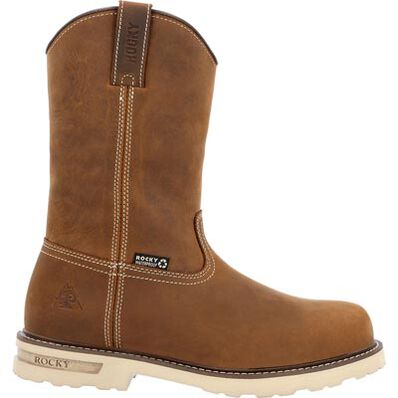 Rocky Men's Grindstone XTR 11" Soft Toe WP Pull On Work Boot - Horse - RKK0491 - Overlook Boots