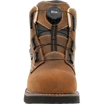 Rocky Men's Grindstone XTR BOA 6" Composite Toe Waterproof Work Boot - Horse - RKK0493 - Overlook Boots