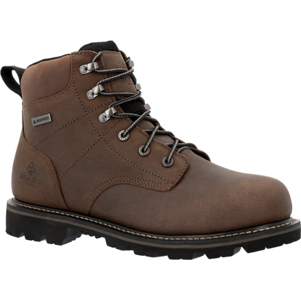 Rocky Men's Ranger 6" Waterproof Work Boot - Brown - RKK0533 - Overlook Boots