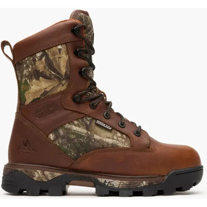 Rocky Men's BearClaw 9" WP 1000 Insulated Hunting Boot- Brown- RKS0695 - Overlook Boots