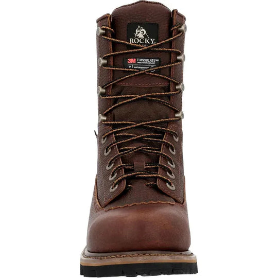 Rocky Men's Ranger 9" Waterproof 400G Insulated Outdoor Boot - Brown - RKS0711 - Overlook Boots