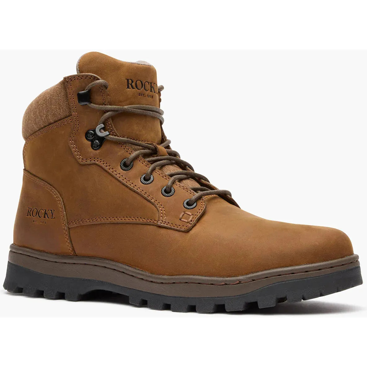 Rocky Men's Outback Lte 6" Slip Resist Outdoor Work Boot- Brown- RKS0724 8.0 / Medium / Brown - Overlook Boots