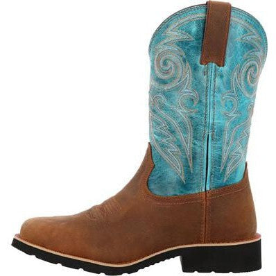 Rocky Men's Monocrepe 12" Square Toe Waterproof Western Classic - Brown- RKW0441 - Overlook Boots
