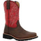 Rocky Women's Monocrepe 11" Square Toe Waterproof Western Work Boot -Magenta- RKW0455 6.0 / Medium / Brown and Robin Blue - Overlook Boots