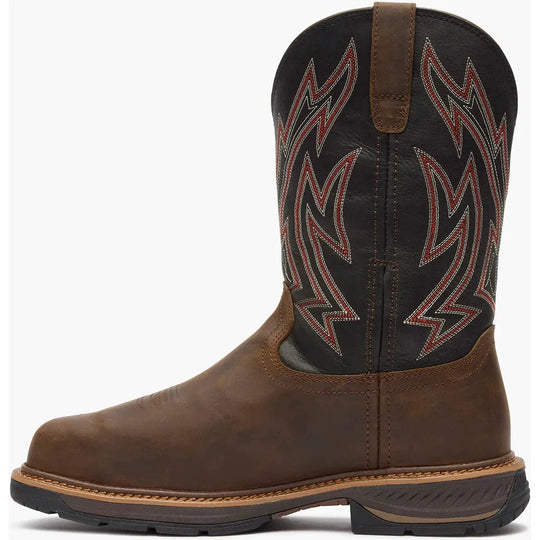 Rocky Men's Ride Lte 11" Waterproof MET Guard Western Work Boot- Brown- RKW0477 - Overlook Boots
