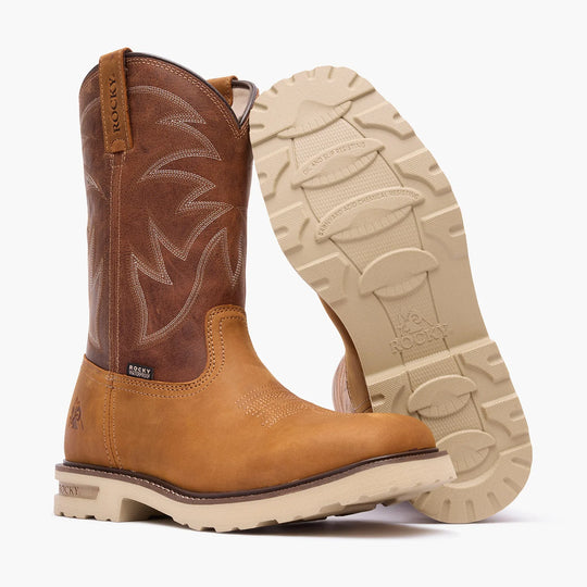 Rocky Men's Grindstone XTR 11" Western Work Boot - Brown - RKW0483