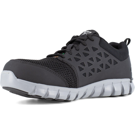 Reebok Men's Sublite Cushion Athletic Work Shoe - Black - IB4041 - Overlook Boots