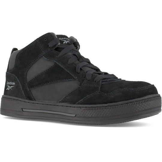 Reebok Men's Dayod Skateboard High-Top Work Shoe - Black- RB1735 4.0 / Medium / Black - Overlook Boots