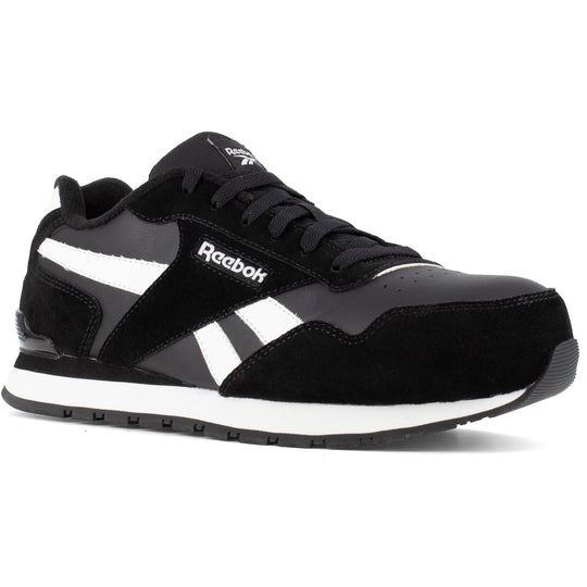 Reebok Men's Harman Comp Toe Classic Sneaker Work Shoe - Black/White - RB1982 4.0 / Medium / Black/White - Overlook Boots