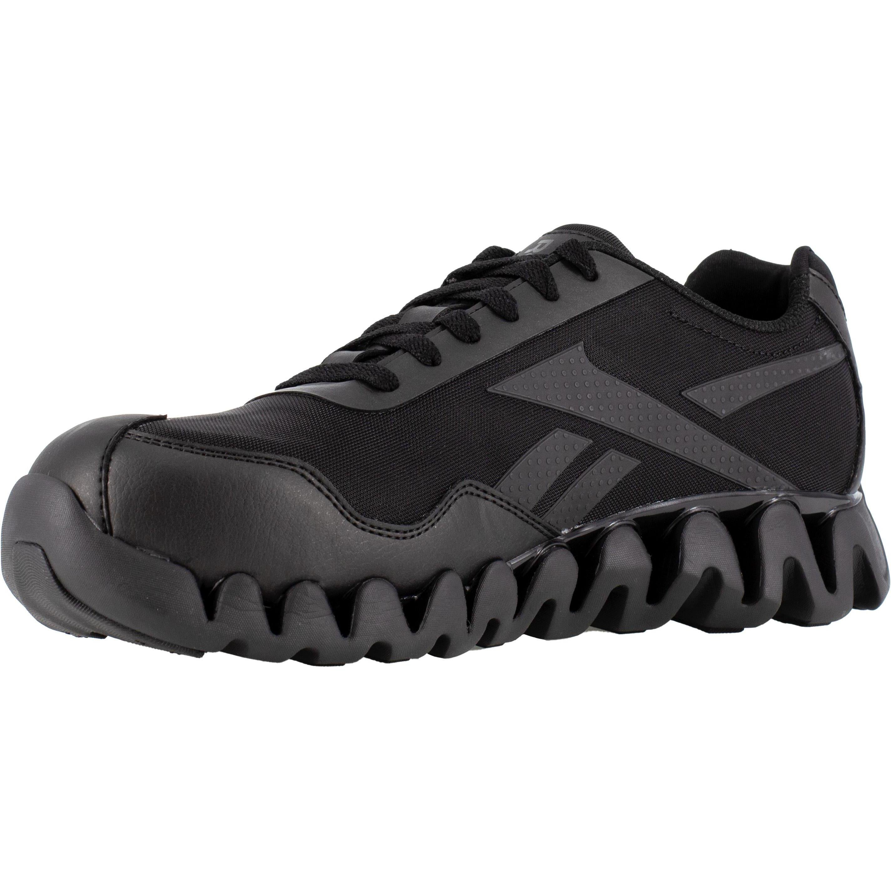 Reebok Men's Zig Pulse Composite Toe Athletic Work Shoe- Black- RB3019 - Overlook Boots