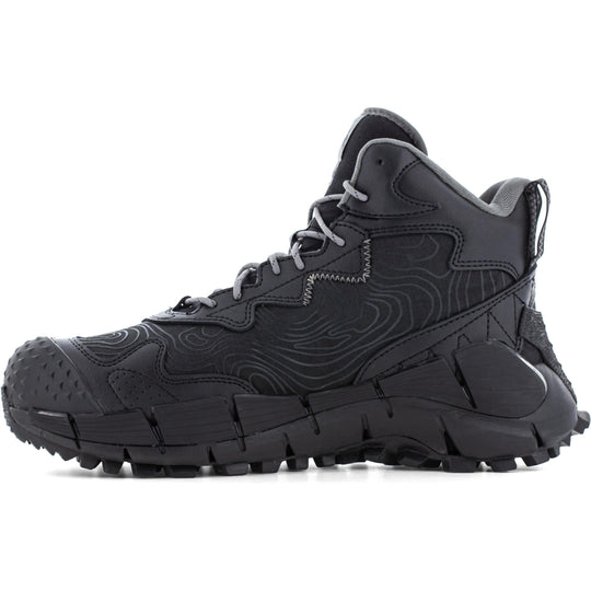 Reebok Men's Zig Kinetica Trail Inspired Waterproof Metguard Work Boot- Black- RB3022 - Overlook Boots