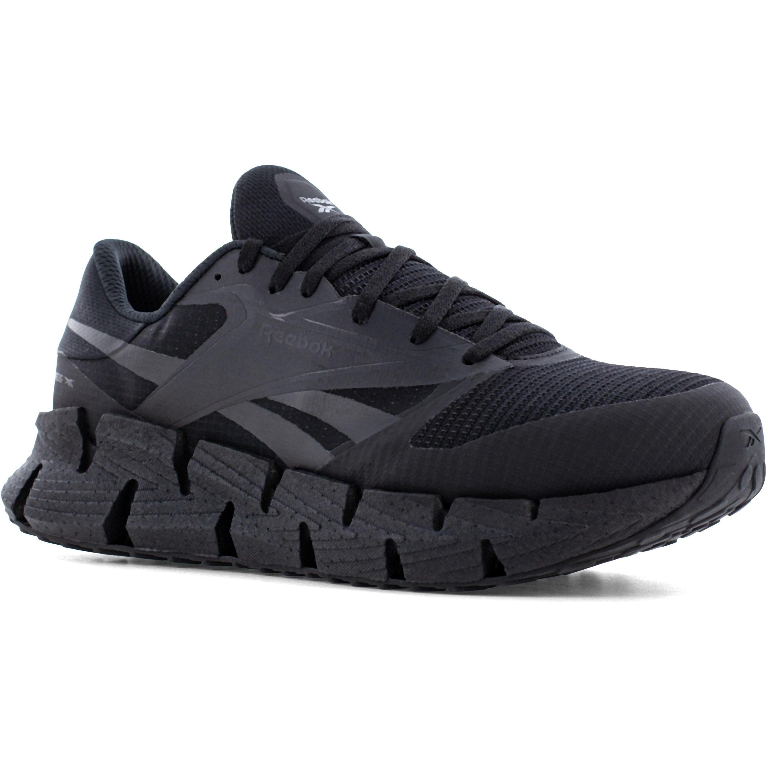 Reebok Men's FloatZig Composite Toe Athletic Work Shoe - Black - RB3030 4.0 / Medium / Black - Overlook Boots
