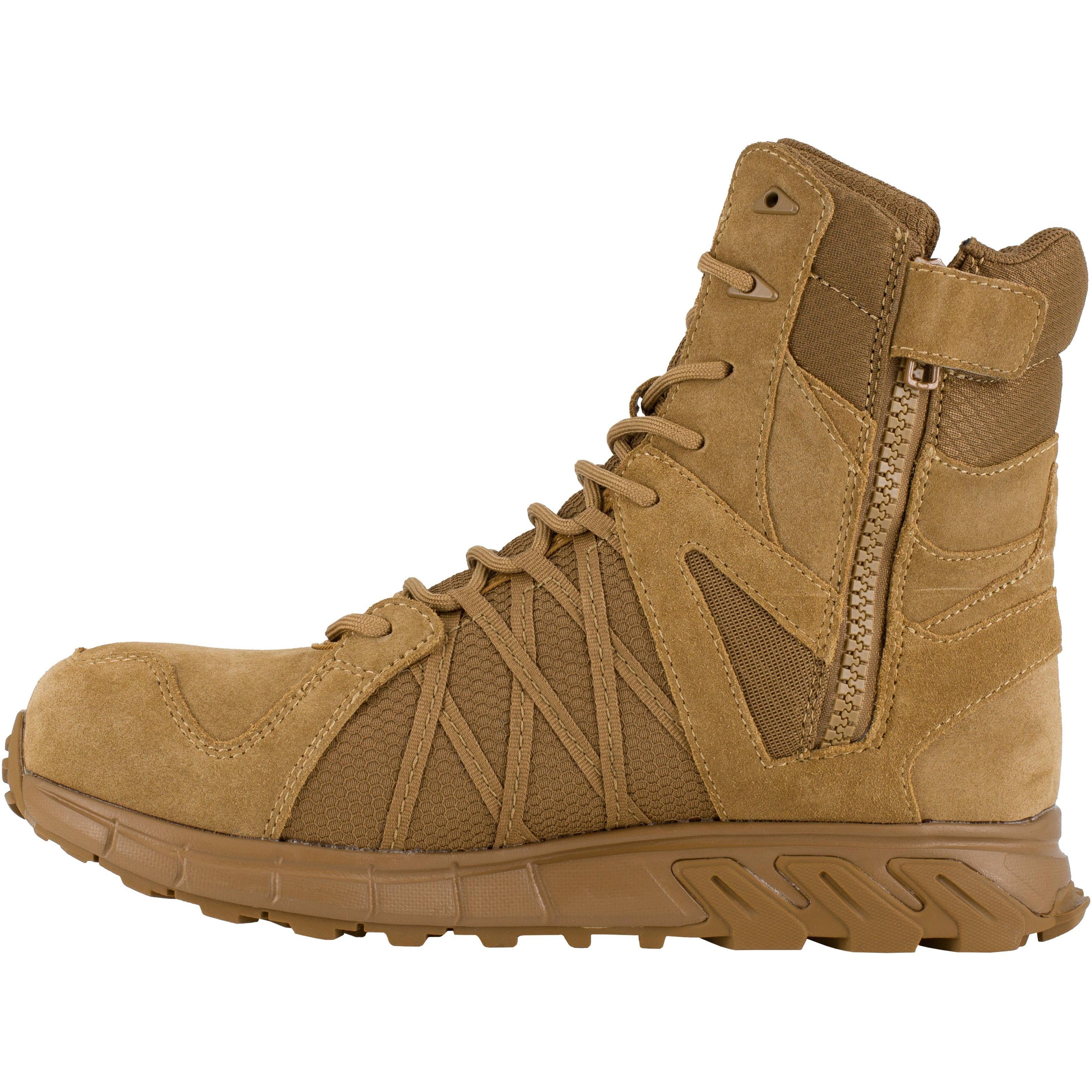 Reebok Men's Trailgrip Tactical 8" Composite Toe Tactical Work Boot- Coyote- RB3460 - Overlook Boots