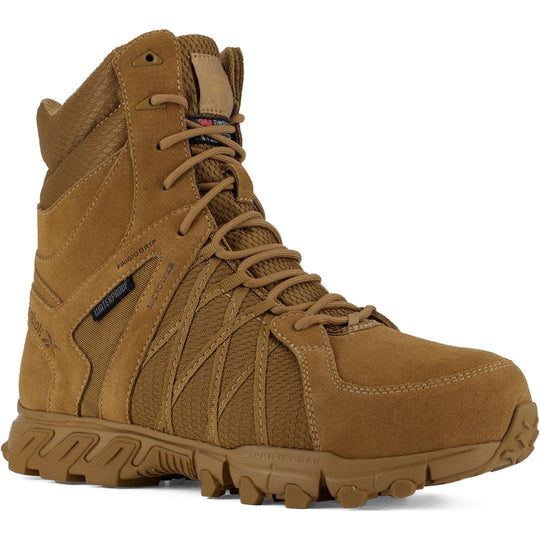 Reebok Men's Trailgrip Tactical 8" Composite Toe Waterproof Tactical Boot- Coyote- RB3461 8.0 / Medium / Coyote - Overlook Boots