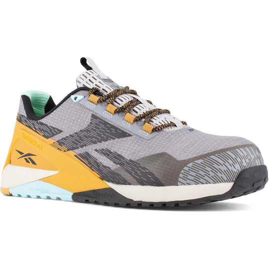 Reebok Men's Nano X1 Adventure Composite Toe Athletic Work Shoe- Silver- RB3482 7.0 / Medium / Grey - Overlook Boots