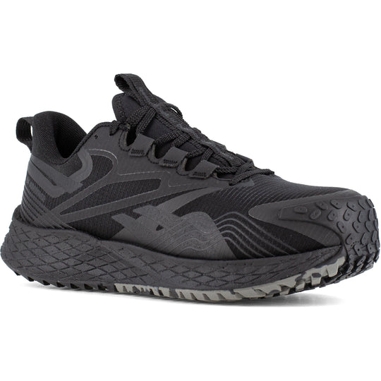 Reebok Men's FE4 Adventure Composite Toe Athletic Work Shoe- Black- RB3613 3.0 / Medium / Black - Overlook Boots
