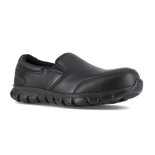 Reebok Women's Sublite Cushion Composite Toe Athletic Work Shoe - Black - RB036 6.0 / Medium / Black - Overlook Boots
