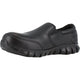 Reebok Men's Sublite Cushion Comp Toe Athletic Slip On Work Shoe- Black- RB4036 - Overlook Boots