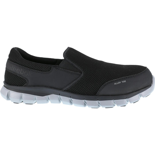 Reebok Men's Sublite Cushion Alloy Toe Athletic Work Shoe- Black- RB4037 7.0 / Medium / Black - Overlook Boots