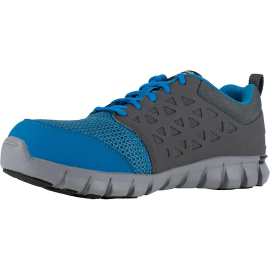 Reebok Women's Sublite Cushion Alloy Toe Athletic Work Shoe - Blue - RB044 - Overlook Boots