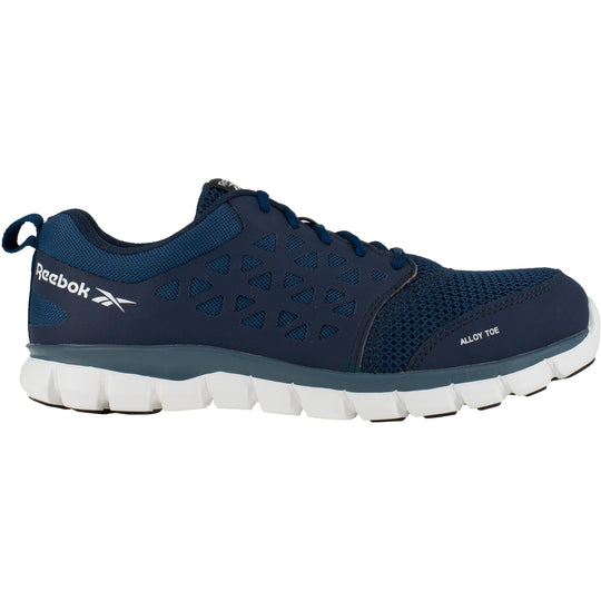 Reebok Men's Sublite Cushion Alloy Toe Athletic Work Shoe - Navy - RB4043 - Overlook Boots