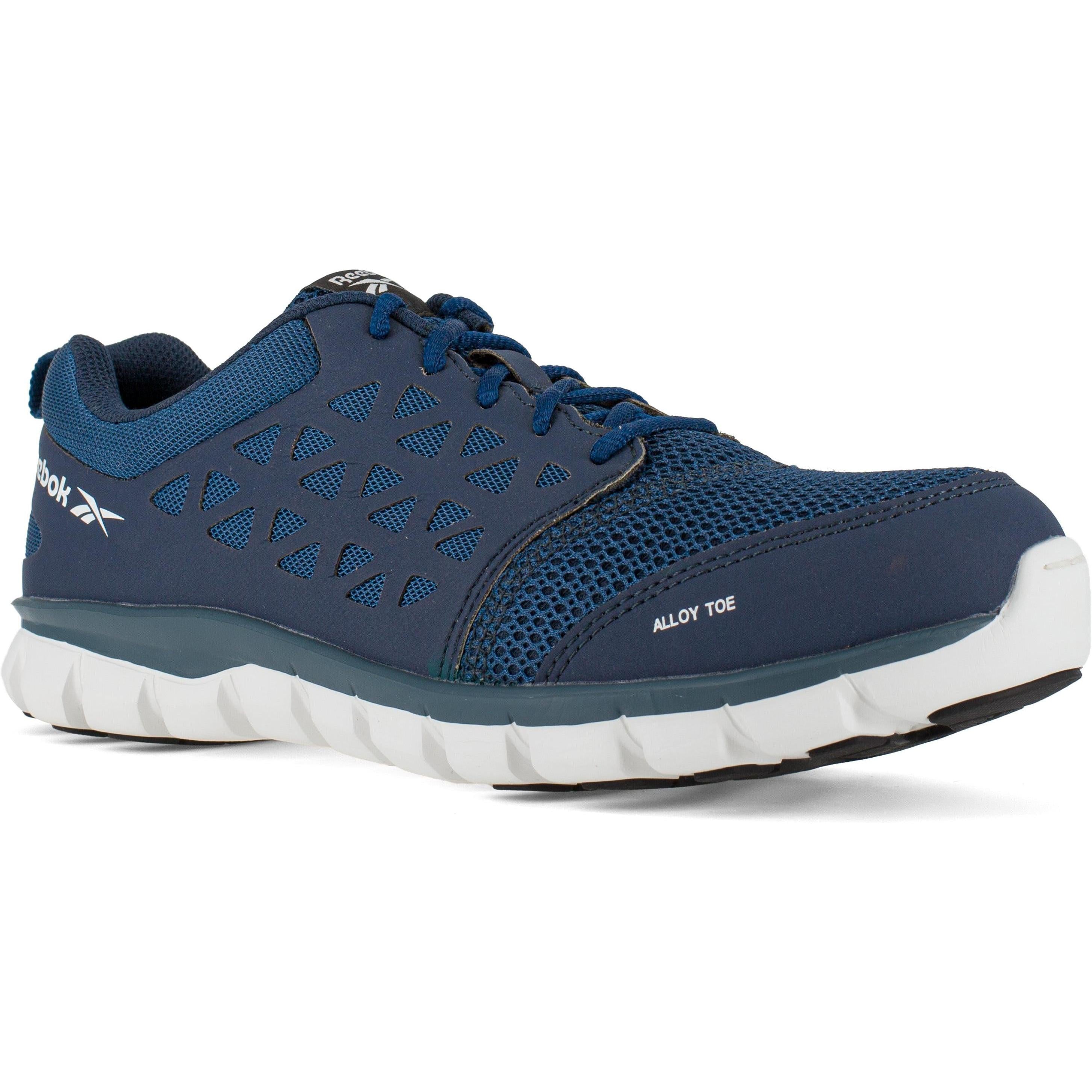 Reebok Men's Sublite Cushion Alloy Toe Athletic Work Shoe - Navy - RB4043 7.0 / Medium / Navy - Overlook Boots