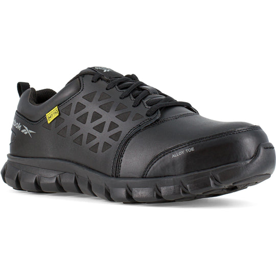 Reebok Men's Sublite Cushion Alloy Toe Athletic Work Shoe - Black - RB4046 3.0 / Medium / Black - Overlook Boots