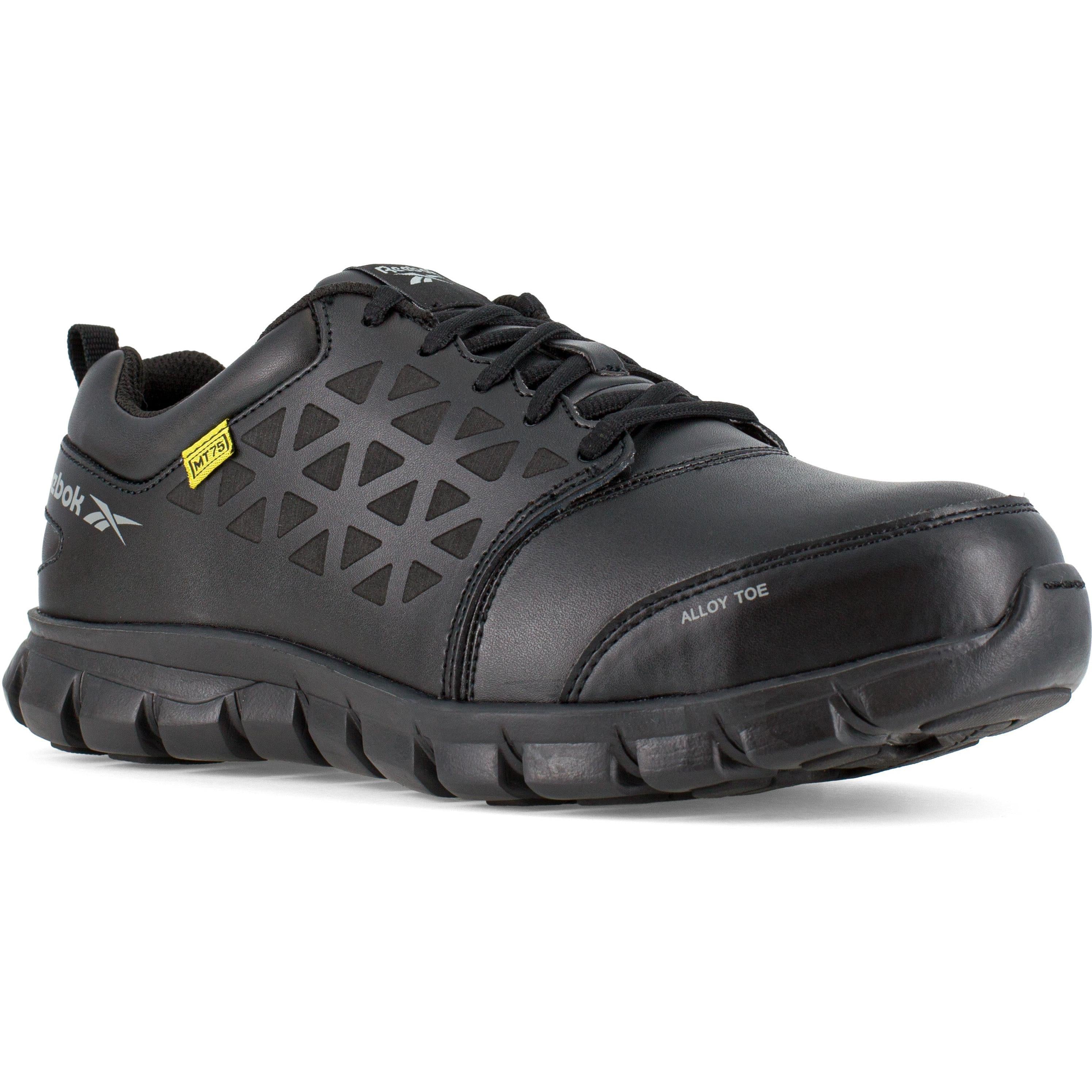 Reebok Men's Sublite Cushion Alloy Toe Athletic Work Shoe - Black - RB4046 3.0 / Medium / Black - Overlook Boots