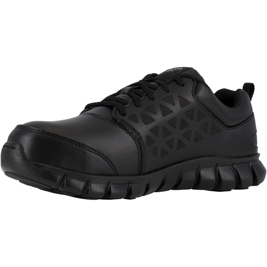 Reebok Men's Sublite Cushion Alloy Toe Athletic Work Shoe - Black - RB4046 - Overlook Boots