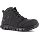 Reebok Men's Sublite Cushion Composite Toe Mid Cut Athletic Work Shoe- Black- RB4059 7.0 / Medium / Black - Overlook Boots