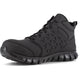 Reebok Men's Sublite Cushion Composite Toe Mid Cut Athletic Work Shoe- Black- RB4059 - Overlook Boots